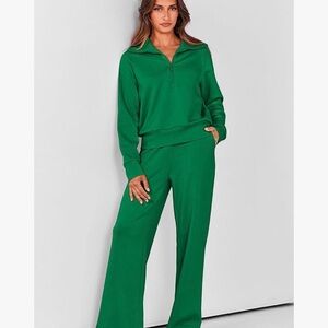 Emerald Green Wide Leg Jumpsuit